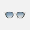 Sunglasses Model Léo in C107 with Clear Blue Gradient lenses from John Dalia