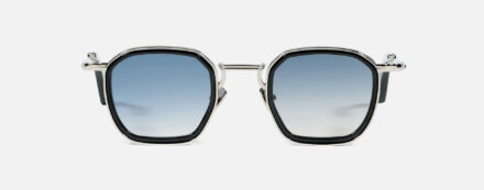 Sunglasses Model Léo in C107 with Clear Blue Gradient lenses from John Dalia