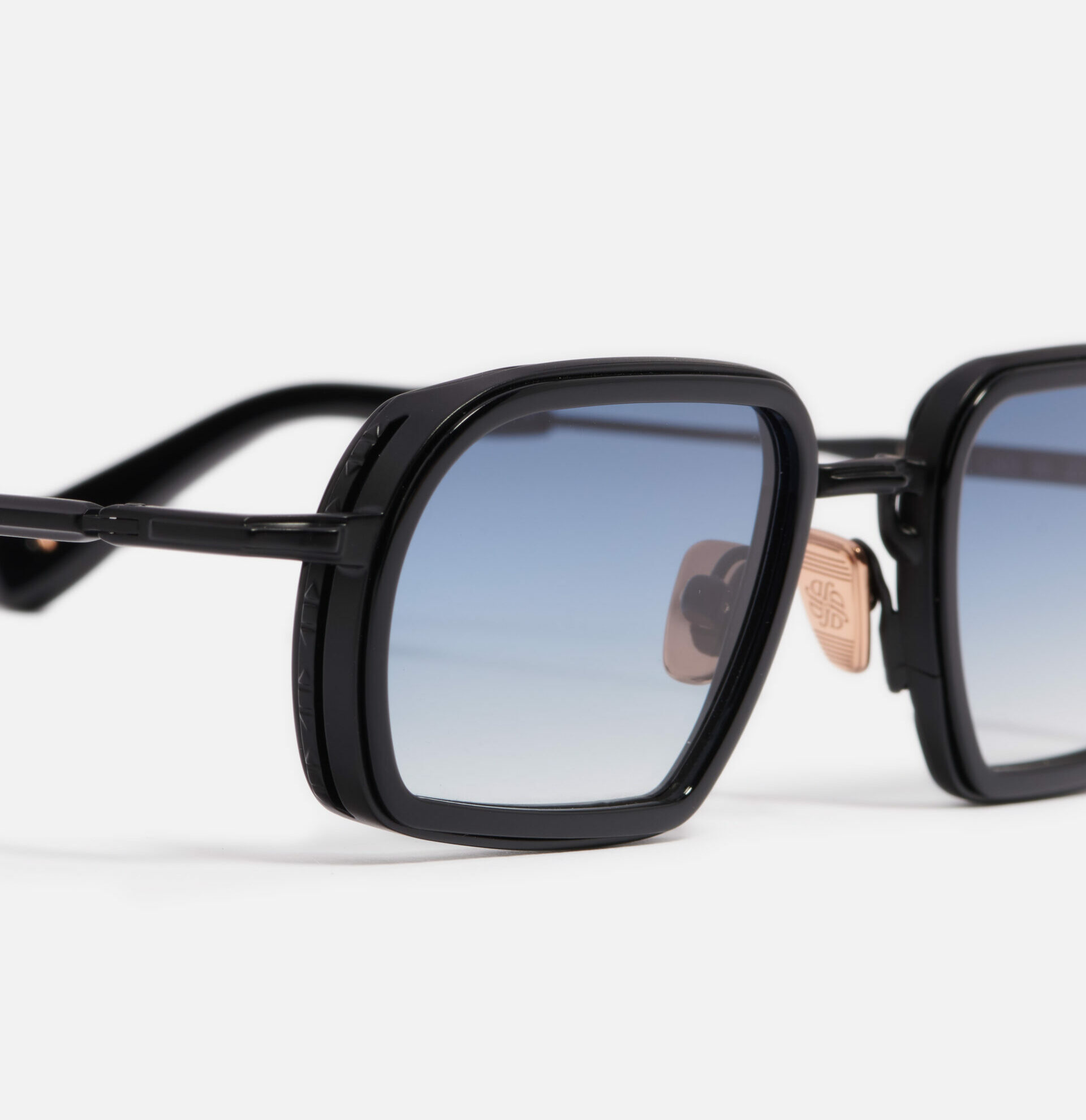 Sunglasses Model Martin in C303 with Light Blue Gradient lenses from John Dalia