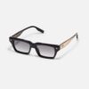 Sunglasses Model Project04 in C600 with Solid Black lenses from John Dalia