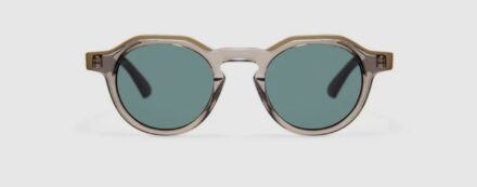 Sunglasses Model James in color Grey with Green lenses from Gigi Studios