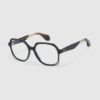 Optical Model Revivre 41 in color Black with Clear lenses from Gigi Studios