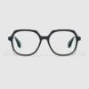 Optical Model Revivre 41 in color Black with Clear lenses from Gigi Studios