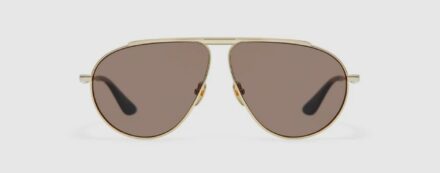 Sunglasses Model Thrive 026 in color Gold with Brown lenses from Gigi Studios