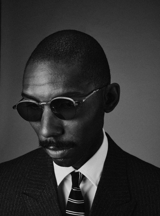 Sunglasses Model Archibald in color CIA with Black Lenses from Jacques Marie Mage