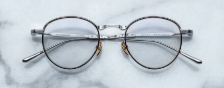 Optical Model Archibald in color Silver with Superlight Grey Lenses from Jacques Marie Mage