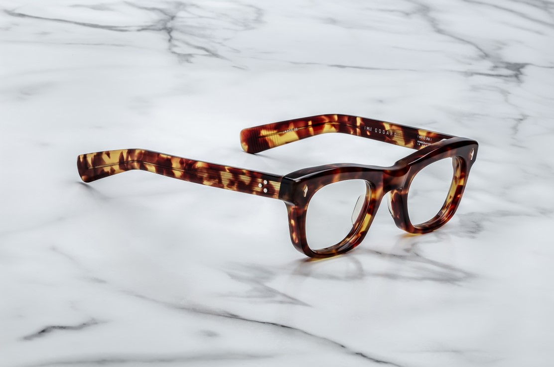 Optical Model Godard in color Baltic with Superlight Green lenses from Jacques Marie Mage