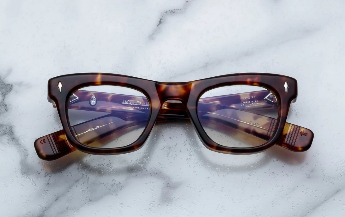 Optical Model Godard in color Baltic with Superlight Green lenses from Jacques Marie Mage