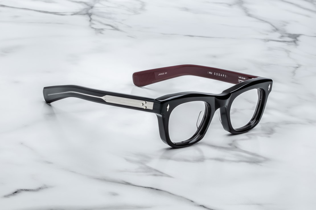 Optical Model Godard in color Bloodstone with Superlight Grey lenses from Jacques Marie Mage