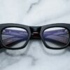 Optical Model Godard in color Bloodstone with Superlight Grey lenses from Jacques Marie Mage