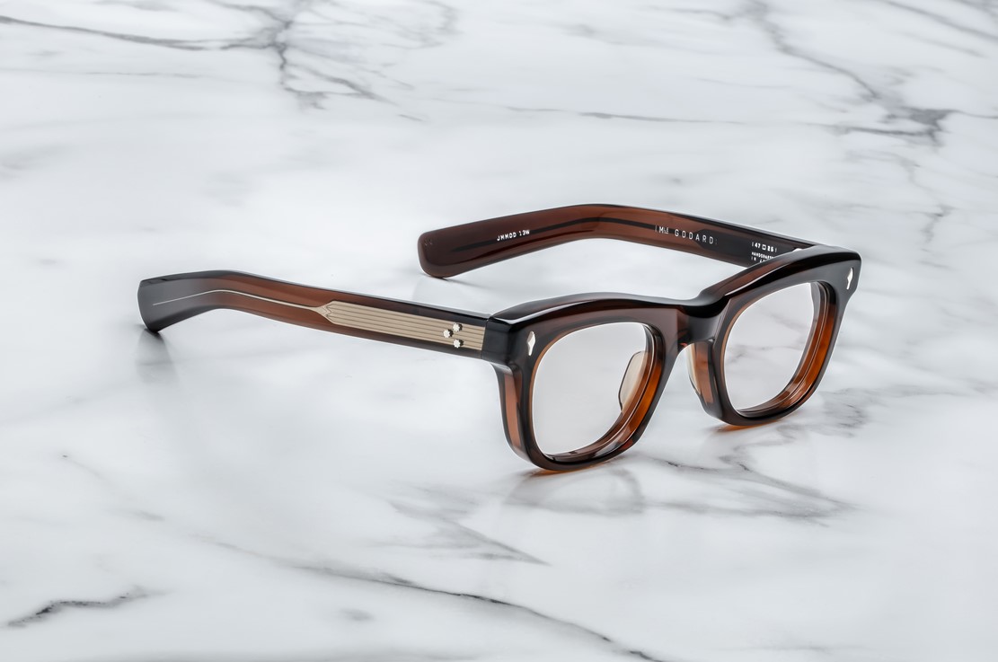 Optical Model Godard in color Zoltar with Superlight Brown lenses from Jacques Marie Mage