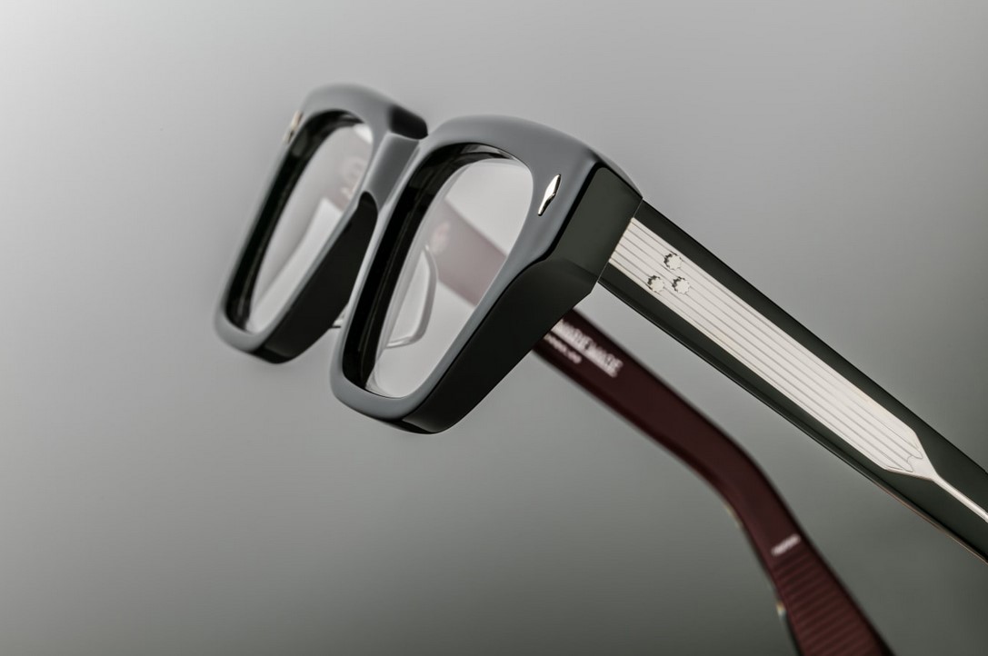 Optical Model Ichikawa in color Bloodstone with Superlight Grey lenses from Jacques Marie Mage