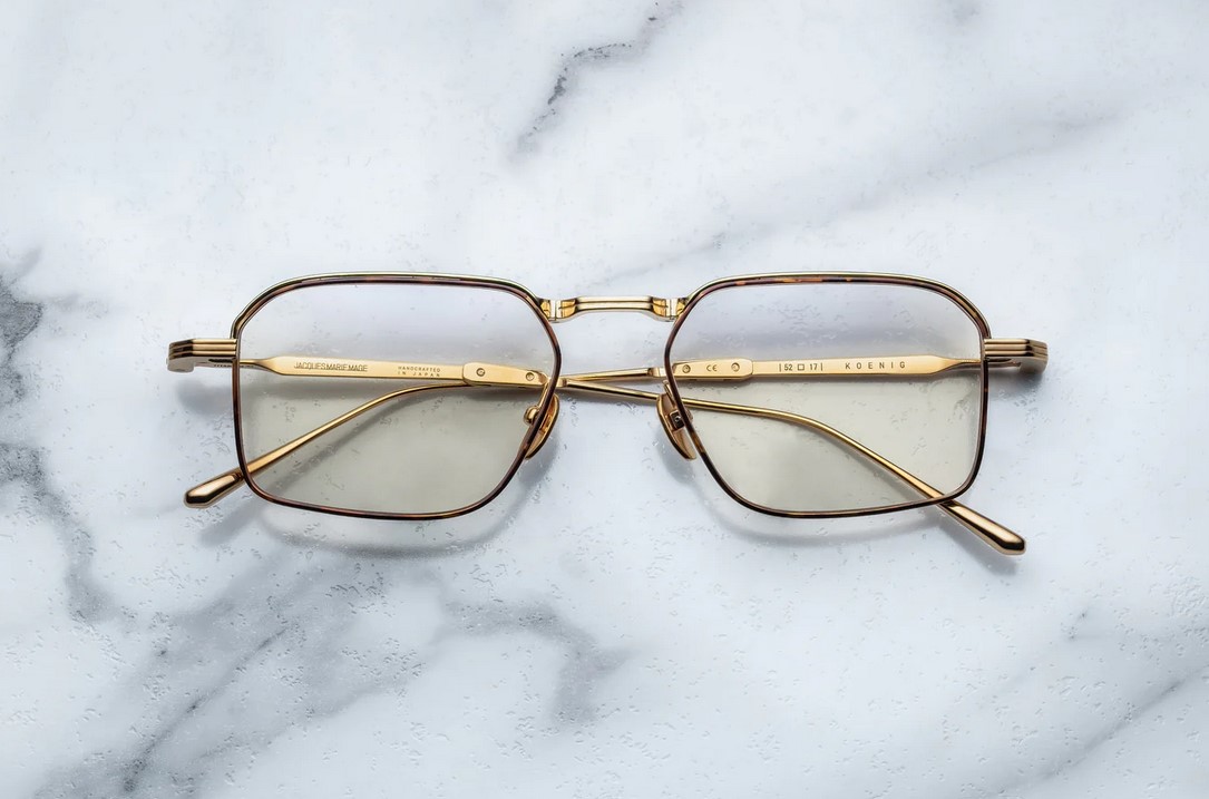 Optical Model Koenig RX in color Gold with Superligt Bronze Lenses from Jacques Marie Mage