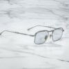 Optical Model Koenig RX in color Silver with Superligt Blue Lenses from Jacques Marie Mage