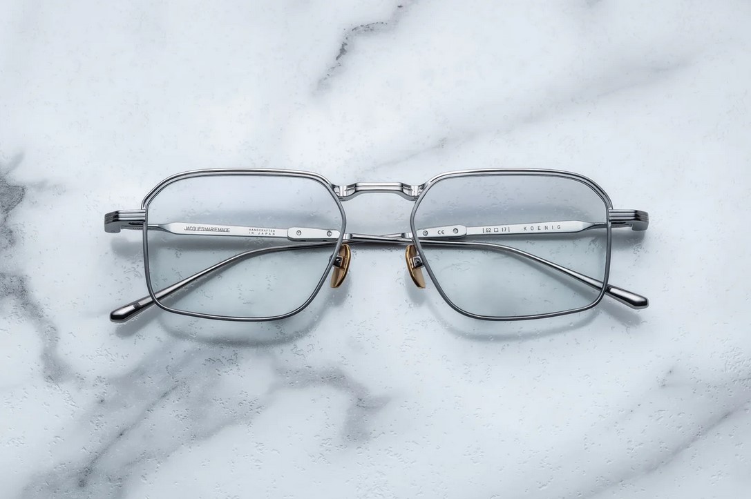 Optical Model Koenig RX in color Silver with Superligt Blue Lenses from Jacques Marie Mage