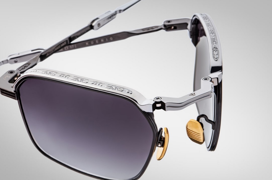 Sunglasses Model Koenig in color Armour with Jet Gradient Lenses from Jacques Marie Mage