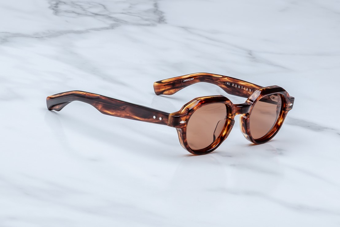 Sunglasses Model Pontian in Color Bourbon with Dark Tuscan Armolite lenses from Jacques Marie Mage