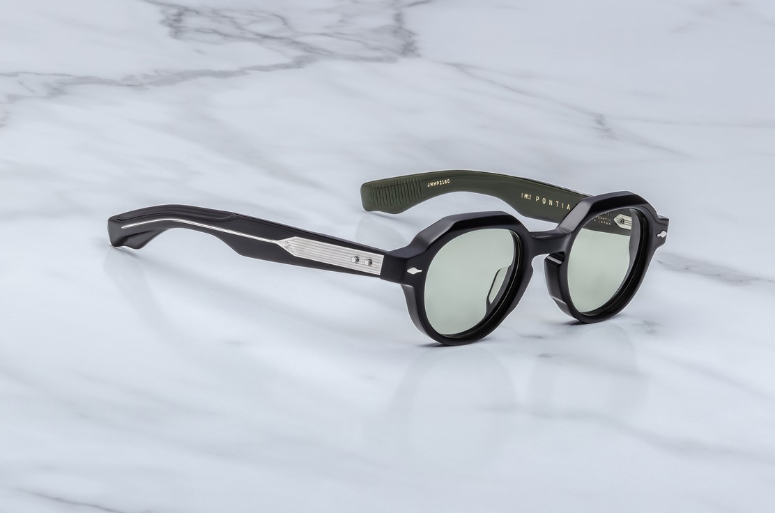 Sunglasses Model Pontian in Color Cobra with Light Bottle Green Armolite lenses from Jacques Marie Mage
