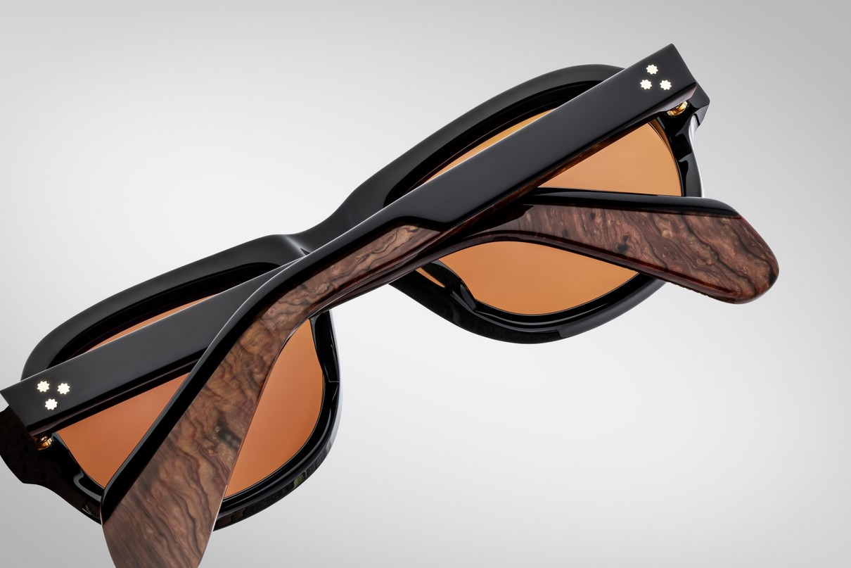 Sunglasses Model Richard in Color Noir X with Orange CR39 Lenses from Jacques Marie Mage