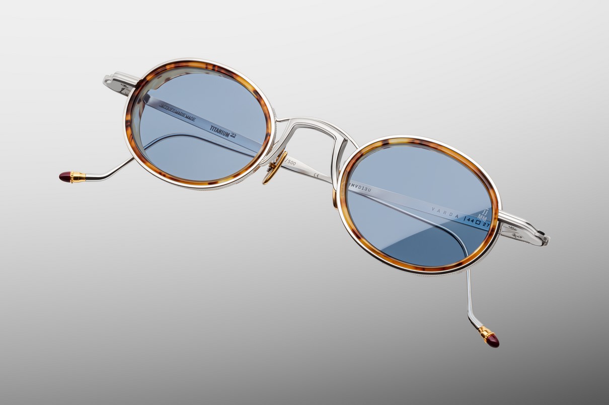 Sunglasses Model Varda in color Cairo with Cerulean Lenses from Jacques Marie Mage