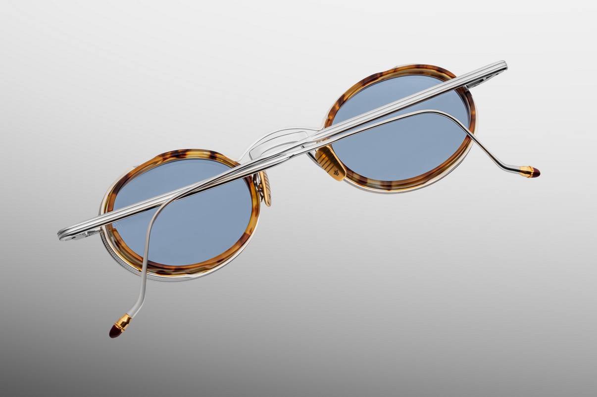 Sunglasses Model Varda in color Cairo with Cerulean Lenses from Jacques Marie Mage