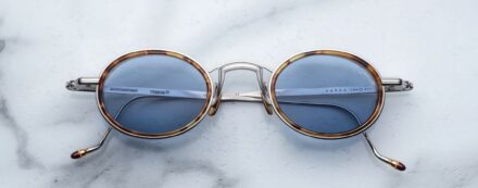 Sunglasses Model Varda in color Cairo with Cerulean Lenses from Jacques Marie Mage