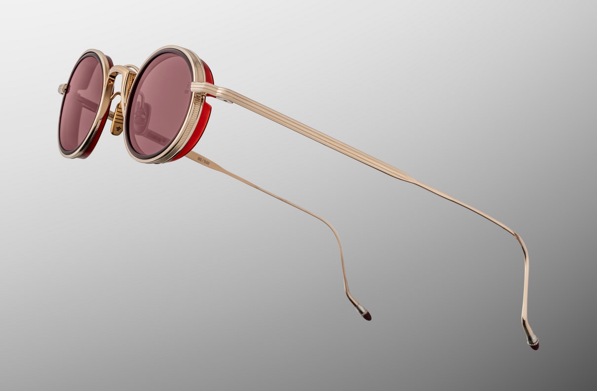 Sunglasses Model Varda in color Champagne with Mahogany Lenses from Jacques Marie Mage