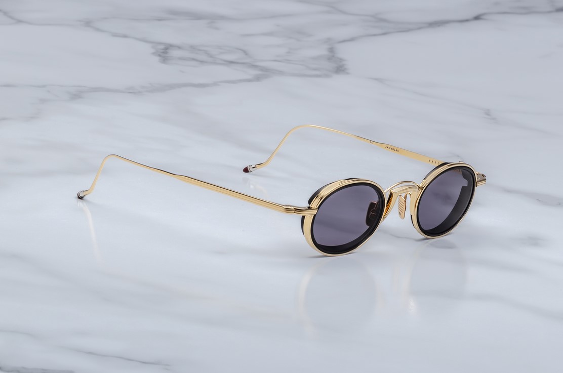Sunglasses Model Varda in color Ebony with Nimbus Lenses from Jacques Marie Mage