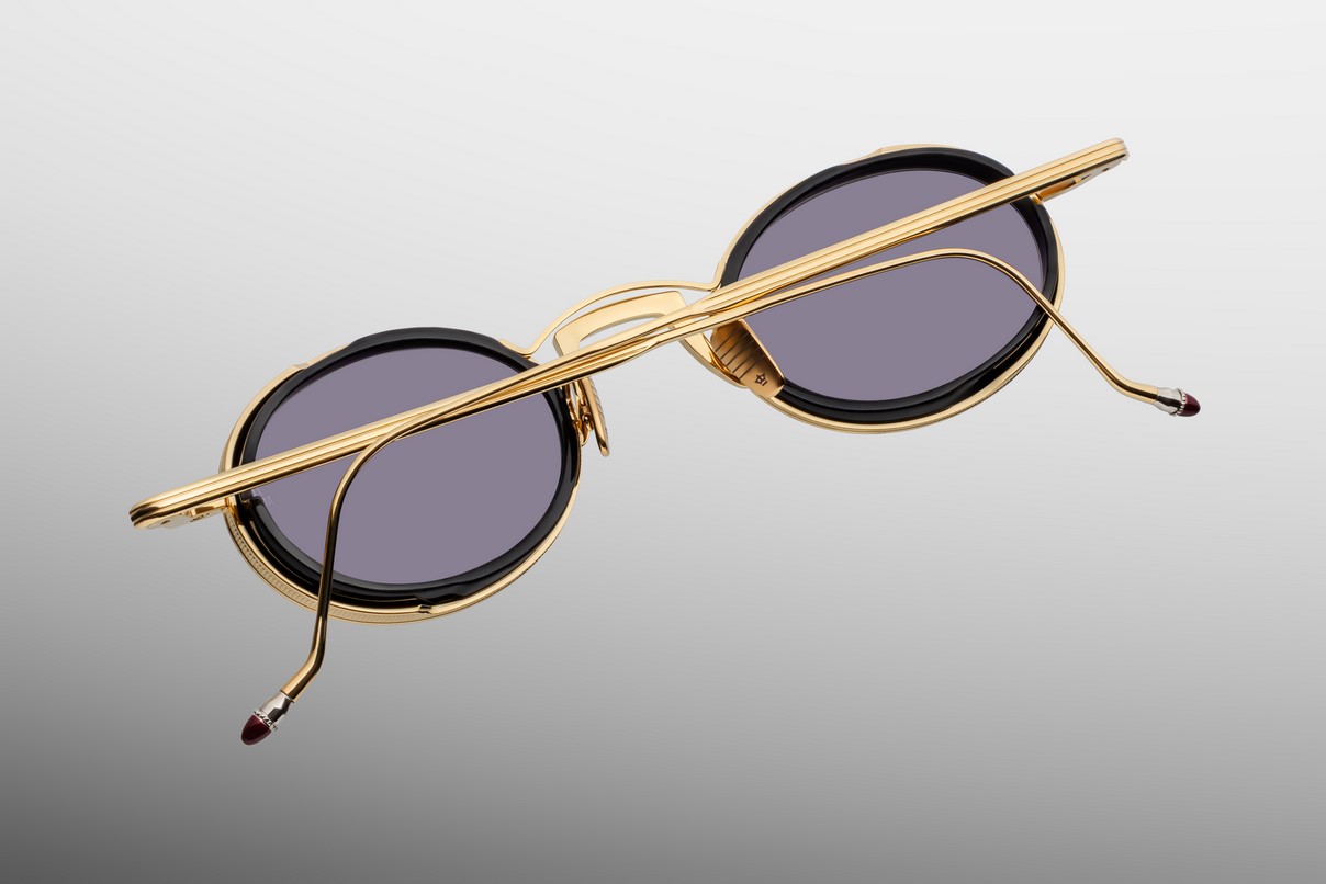 Sunglasses Model Varda in color Ebony with Nimbus Lenses from Jacques Marie Mage