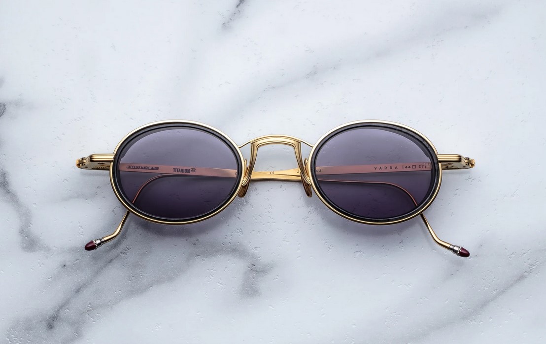 Sunglasses Model Varda in color Ebony with Nimbus Lenses from Jacques Marie Mage