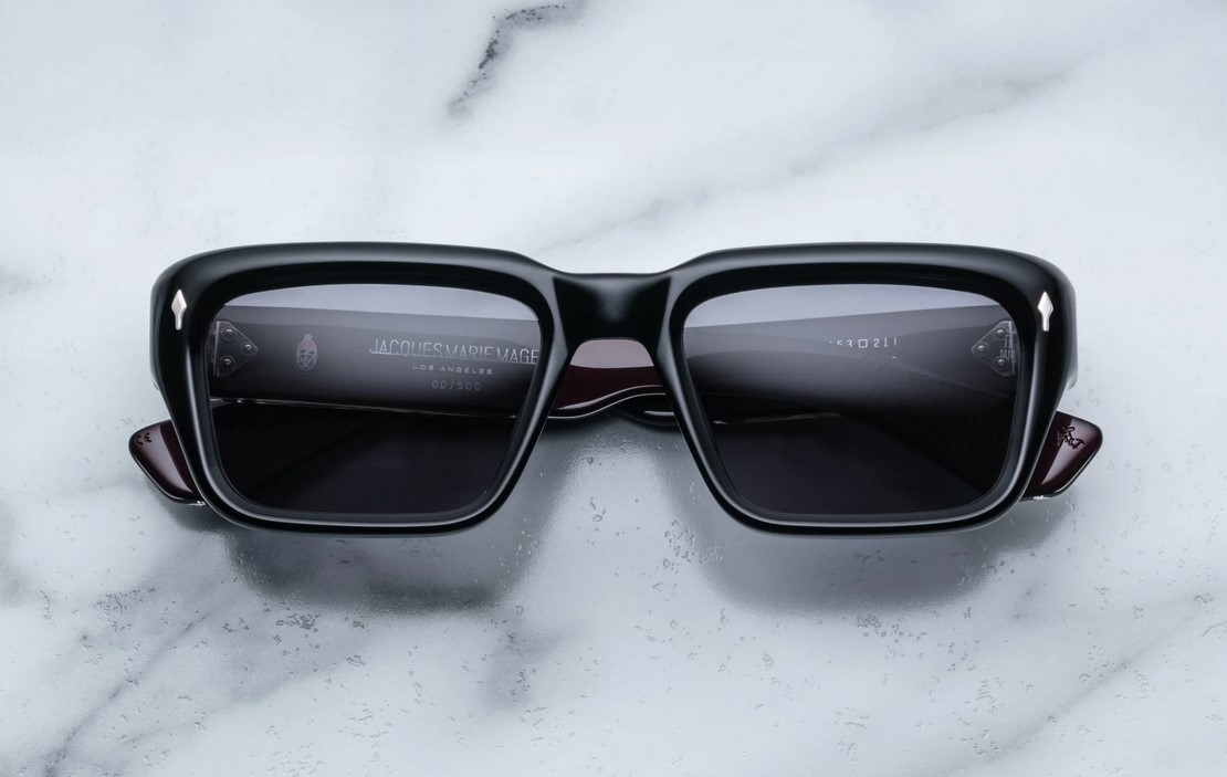 Sunglasses Model Walker in Color Bloodstone with Jet CR39 Lenses from Jacques Marie Mage