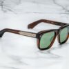 Sunglasses Model Yves in Zoltar with Vintage Green lenses from Jacques Marie Mage