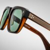 Sunglasses Model Yves in Zoltar with Vintage Green lenses from Jacques Marie Mage