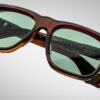 Sunglasses Model Yves in Zoltar with Vintage Green lenses from Jacques Marie Mage