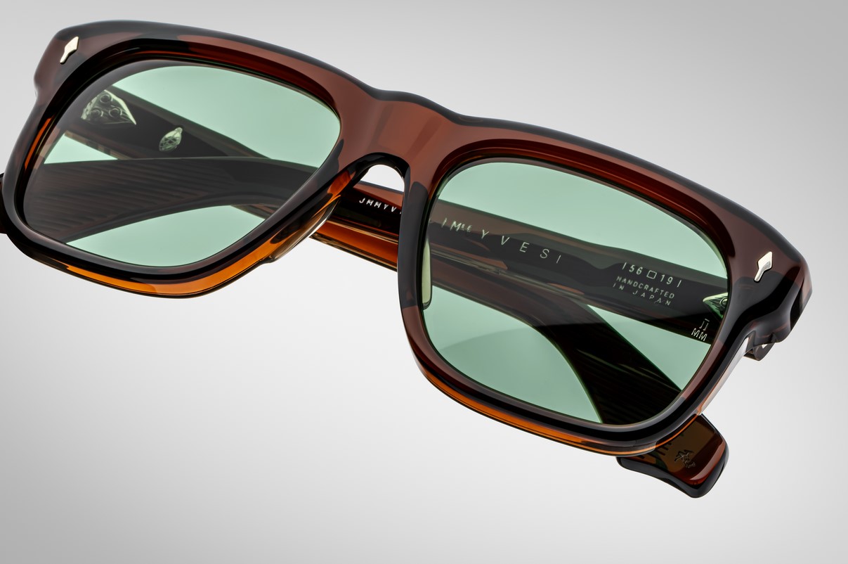 Sunglasses Model Yves in Zoltar with Vintage Green lenses from Jacques Marie Mage