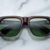 Sunglasses Model Yves in Zoltar with Vintage Green lenses from Jacques Marie Mage