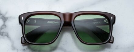 Sunglasses Model Yves in Zoltar with Vintage Green lenses from Jacques Marie Mage