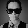 Sunglasses Model Yves in Zoltar with Vintage Green lenses from Jacques Marie Mage