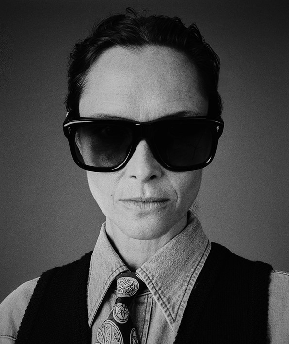 Sunglasses Model Yves in Zoltar with Vintage Green lenses from Jacques Marie Mage