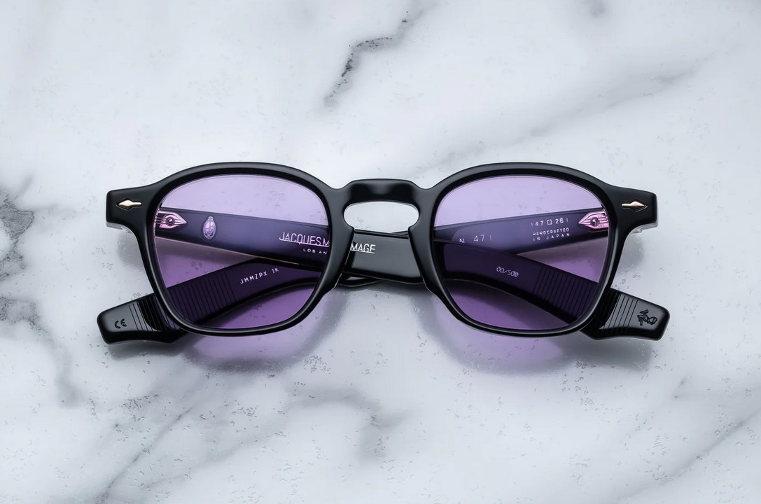 Sunglasses Model Zephirin 47 in color Maverick with Purple C39 lenses from Jacques Marie Mage