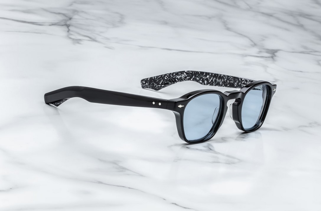 Sunglasses Model Zephirin 47 in color Polaris with Blue C39 lenses from Jacques Marie Mage