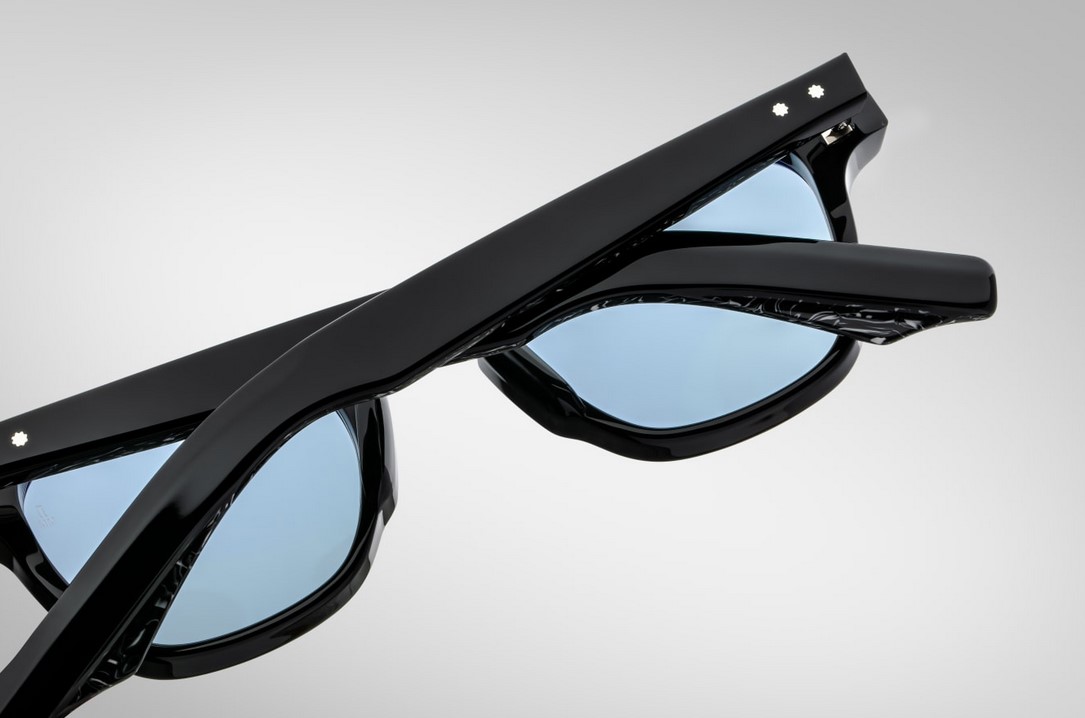 Sunglasses Model Zephirin 47 in color Polaris with Blue C39 lenses from Jacques Marie Mage