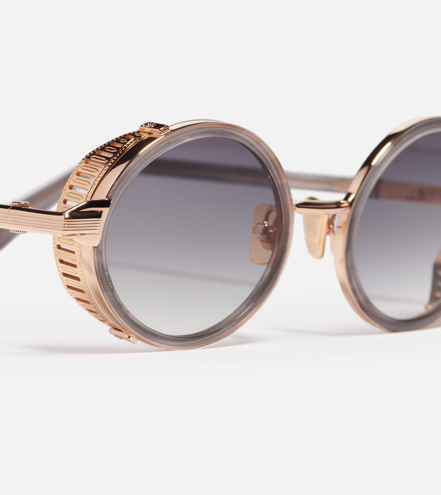 Sunglasses Model Steve in C418 with Grey Gradient lenses from John Dalia