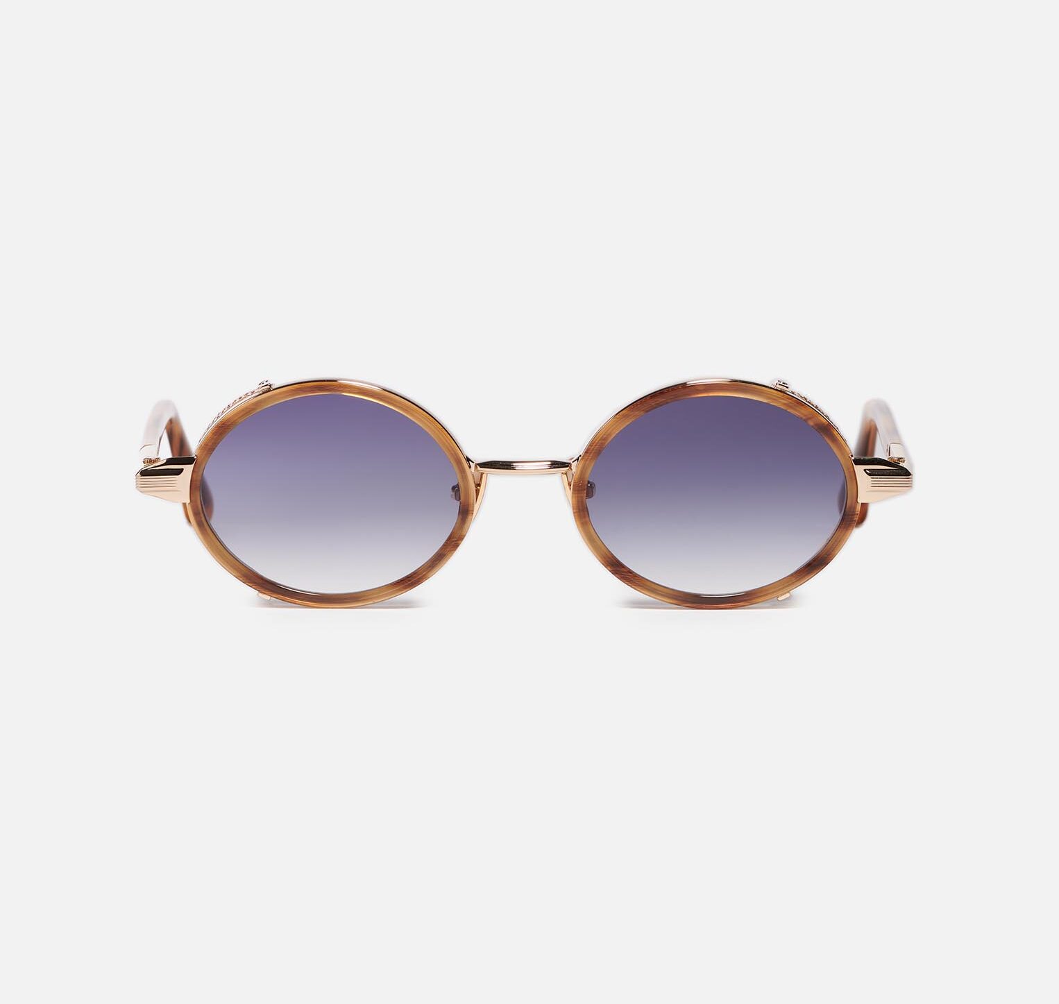 Sunglasses Model Steve in C430 with Dark Blue Gradient lenses from John Dalia