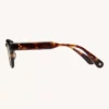 Sunglasses Model Apéro au Soleil in color Medium Turtoise with Solid Yellow Lenses from Lunetterie Générale
