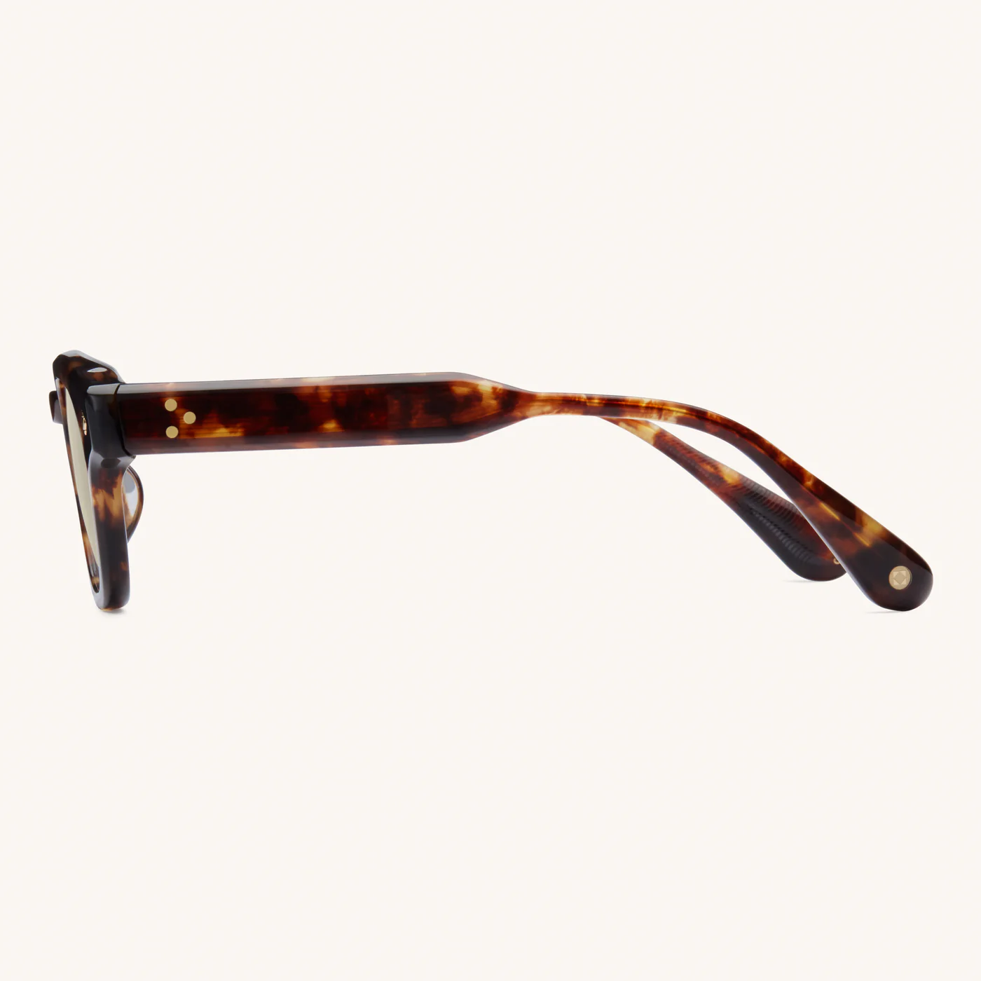 Sunglasses Model Apéro au Soleil in color Medium Turtoise with Solid Yellow Lenses from Lunetterie Générale