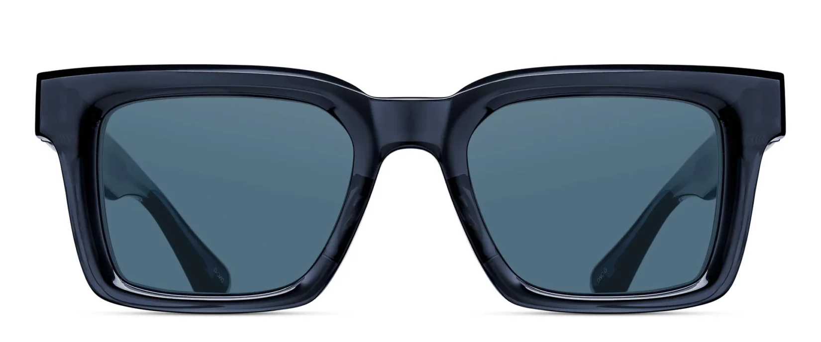 Sunglasses Matsuda model M1033 in Color Dark Navy Crystal and Gold with Blue Grey CR39 Lenses