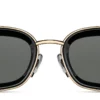 Sunglasses Matsuda model M3124 in Color Brushed Gold and Black with Grey Lenses