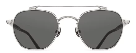 Sunglasses Matsuda model M3148 in Color Palladium White with Grey CR39 Lenses