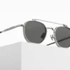 Sunglasses Matsuda model M3148 in Color Palladium White with Grey CR39 Lenses